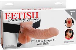 Pipedream Hollow Strap-On with Balls-18cm - szexshop