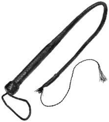  Bőr ostor-fonott. hossza: 140cm - szexshop