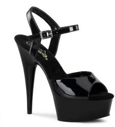 Pleaser Delight fekete szandál. 40-es - sex-shop