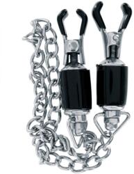  Profi mellbimbó csipeszek ezüst színű lánccal