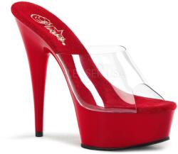 Pleaser piros platform papucs. méret: 40-es - sex-shop