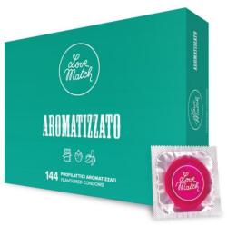 Love Match condoms , vegyes ízesített -144db - szexshop