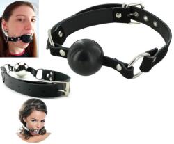  Golyós szájpecek bőr szíjjal. gumi-40mm golyó - szexshop