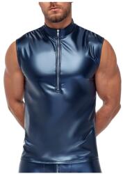  Tank top with zip Top Andio Metallic blue Méret: XL - sex-shop