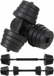 Funfit Регулируем комплект дъмбели 30 кг 2x15 кг - черен (4259)