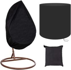 Springos Függőfotel huzat 115X190cm - Fekete (HC0034)
