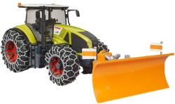 BRUDER Claas Axion 950 with snow chains and snow blade (03018) Figurina