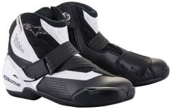 Alpinestars SMX-1 R VENTED, fekete/fehér, perforált bélés, 2025, 44-es méret (M130-421-44)