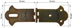 P&P Balama Cu Inel Lacat Pentru Cufere 76x50mm (0003-80)