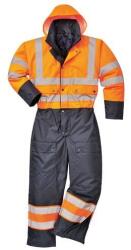 Portwest Hi-Vis Kontraszt Bélelt Overál - Jól Láthatósági, Bélelt, Strapabíró (S485ONRXXL)