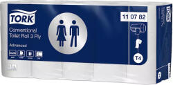 Tork Toalettpapír T4 Kis Tekercses Premium 3 Réteg, Fehér, 32 m, 250 Lap, 30 Tekercs/Csomag
