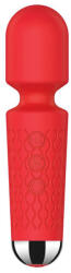 STD Vibrator Masaj Luna Small 20 Moduri Vibratii+8 Intensitati de Viteza, USB, Silicon, Rosu, 15 cm Vibrator