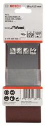 Bosch 3 részes csiszolószalag készlet X440 65 x 410 mm, 100 2608606018 (2608606018)