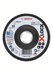 Bosch X-LOCK lapos csiszolókorongok BfM Ø 125 mm, G 60, X571, 2608619202 (2608619202)