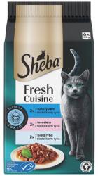 Sheba Fresh Cuisine Taste of Tokyo 6x50g teljes értékű nedves eledel felnőtt macskáknak tonhallal, lazaccal, fehér hallal és rizs kiegészítéssel
