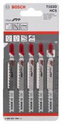 Bosch Fűrészlap dugattyús fűrészhez T 102 D Clean for PP (5 db) 2608667444 (2608667444)