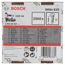 Bosch süllyesztett szög SK64 63G 1, 6 mm, 63 mm, horganyzott (2500 db) 2608200507 (2608200507)