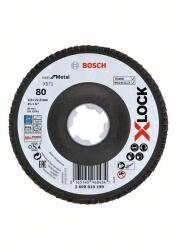Bosch X-LOCK lapos csiszolókorongok BfM Ø 115 mm, G 80, X571, 2608619199 (2608619199)