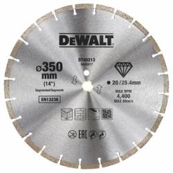 DEWALT gyémánt szegmentált kerék, száraz vágás, 350 x 25, 4 mm DT40213 (DT40213)