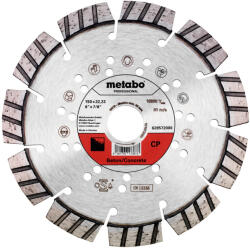 Metabo Gyémánt vágótárcsa Dia-TS 150x22, 23mm - CP, Beton, Professzionális 628572000 (628572000)