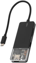 Somogyi Hub USB-C 6 in 1 USBHUB6 - USB-C, USB-A, HDMI, PD 100 W - Compatibil Mac / Windows / Chrome OS (USBHUB6) - pcone
