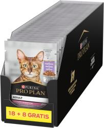PRO PLAN PRO PLAN Nutrisavour Finom macskaeledel finom darabok pulykával mártásban 26x85g (18+8 INGYENES)