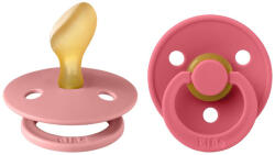 BIBS Colour cumi 2-es szett - anatómiai cumifej (Tearózsa/Korall), 6-36 hó