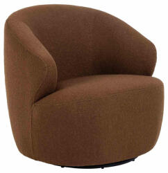 IDdesign Westport Fotel, Barna Szövet, Fekete Forgó Láb