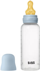BIBS cumisüvegszett 270 ml - natúr kaucsuk cumifejjel - pasztellkék