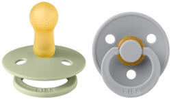 BIBS Colour cumi 2-es szett (Zsálya/Delfin), 6-18 hó