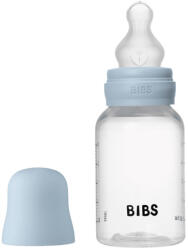 BIBS cumisüvegszett 150 ml - szilikon cumifejjel - pasztellkék