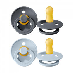 BIBS Colour cumi 0-6 hó, 2 db (grafit-pasztellkék)