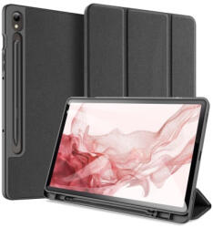 Dux Ducis Samsung Galaxy Tab S9 LTE (SM-X716), Galaxy Tab S9 WIFI (SM-X710), Dux Ducis Domo tablet tok, Asztali tartó, Fekete