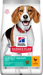 Hill's Hill' s Science Plan Canine Adult Perfect Weight Medium Chicken 2 x 12kg