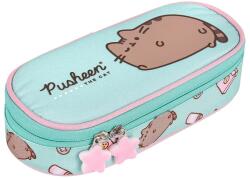 UNIPAP Pusheen cicás ovális tolltartó türkiz színben 23cm (663260) - innotechshop