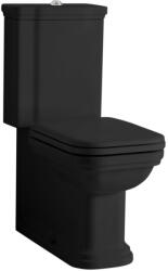 Sapho Kerasan Waldorf vario kifolyású monoblokk WC tartállyal és öblítőmechanikával, matt fekete WCSET25-WALDORF (WCSET25-WALDORF)