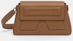 Karl Lagerfeld bőr táska - barna Univerzális méret - answear - 89 990 Ft