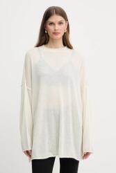 PINKO gyapjú pulóver - bézs L - answear - 82 990 Ft