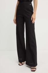 Marciano by Guess nadrág DANIELLE női, fekete, magas derekú széles, 4YGB20 7144A - fekete 38