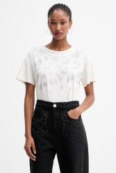 Liu Jo pamut póló - bézs S - answear - 26 990 Ft