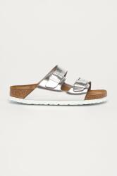 Birkenstock bőr papucs Arizona SFB - ezüst Női 39