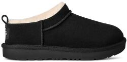 UGG hócsizma gyerek velúr CLASSIC MICRO - fekete 32.5