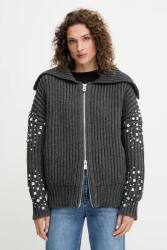 Pinko gyapjú kardigán - szürke L