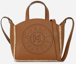 Karl Lagerfeld bőr táska - barna Univerzális méret - answear - 75 990 Ft