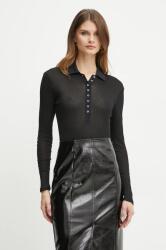 PINKO pamut hosszúujjú - fekete XS