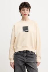 Karl Lagerfeld Jeans pamut melegítőfelső bézs, női, nyomott mintás, A1W20006 - bézs M