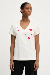 Karl Lagerfeld pamut póló - bézs M - answear - 27 590 Ft