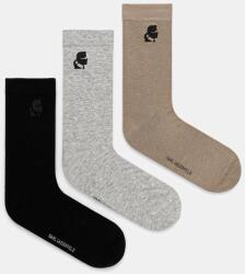 Karl Lagerfeld zokni 3 pár fekete, A3M47038 - fekete 43-46