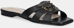 Pinko bőr papucs Marli - fekete Női 36