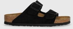 Birkenstock papucs velúrból Arizona - fekete Női 36